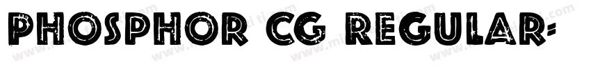 Phosphor CG Regular字体转换